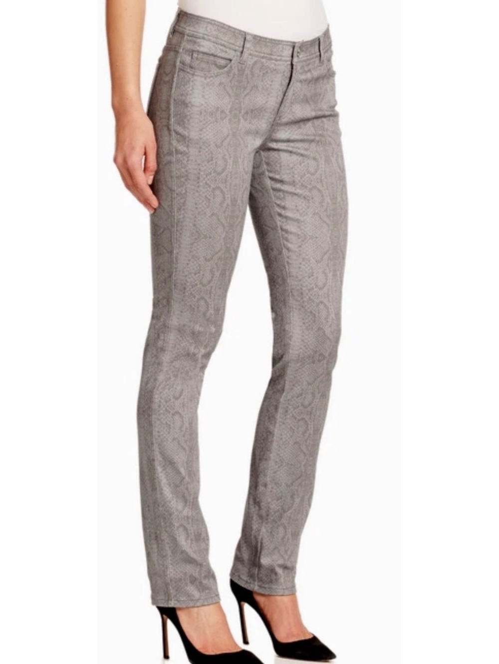 Lafayette 148 NY Women’s Python-Print Skinny Jeans Size 12